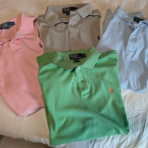 Ralph Lauren Kids Polo Shirt Collection - Pink, Gray, Light Blue, Green